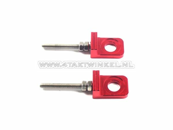 Kettenspanner Paar f&uuml;r C50, SS50, CD50 Kepspeed-Schwinge, Rot