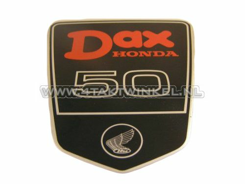 Aufkleber Dax Emblem unter Sitzbank gro&szlig;, DAX 50, original Honda