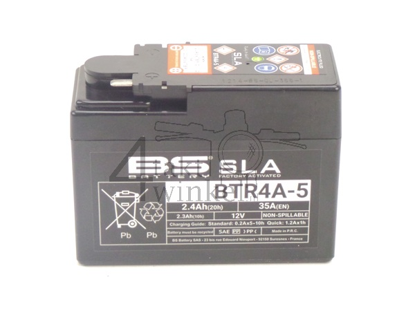 Batterie 12 Volt 4 Ampere, BTR4A-5, passend f&uuml;r Benly, Monkey