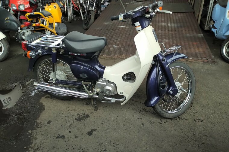 ERWARTET: Honda C50 NT Japanisch, Blau, 5504 km