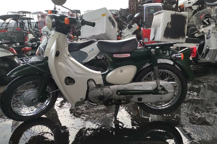 ERWARTET: Honda C50 Little Cub, Japanisch, Gr&uuml;n, 8302 km