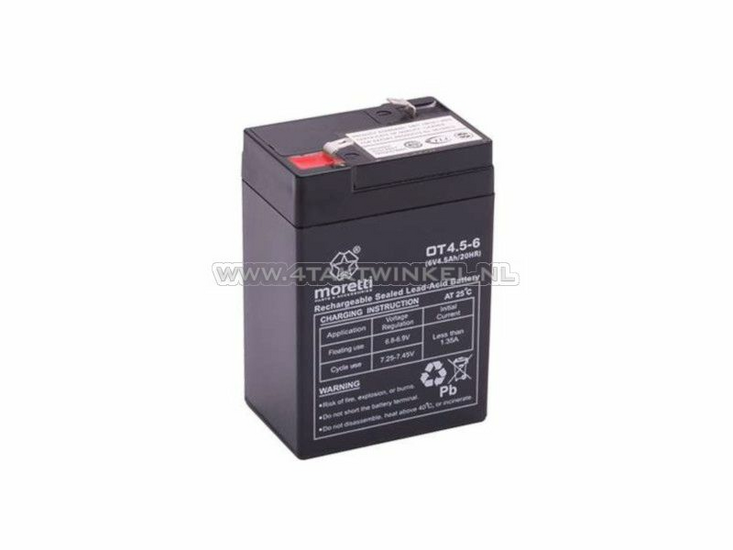 Batterie 6 Volt 4 Ampere, Gel, Universal, passend f&uuml;r Dax, SS50