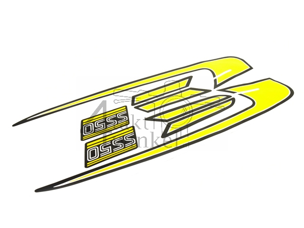 Aufkleber Tank Linien gelb, passend f&uuml;r SS50 K3