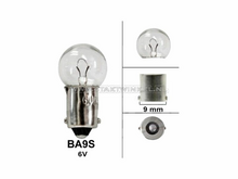 Gl&uuml;hlampe BA9s, 6 Volt, 6 Watt