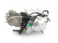 Motor, 50 ccm, halbautomatisch, Lifan, 4-Gang, Anlasser, silber