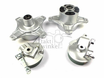 Nabe Dax Set vorne und hinten, silber