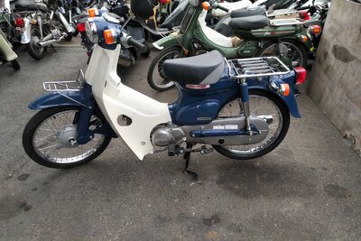 ERWARTET: Honda C50 NT Japanisch, Blau, 1077 km