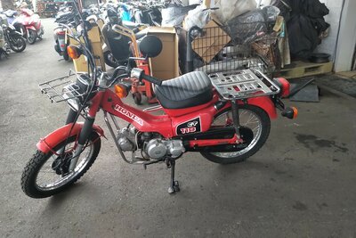 ERWARTET: Honda CT110, Japanisch, Rot, 1972 km