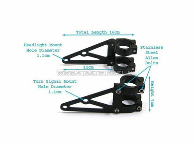 Scheinwerferhalterungen, Universal, CNC-Aluminium, 32 mm, für Mash Dirttrack