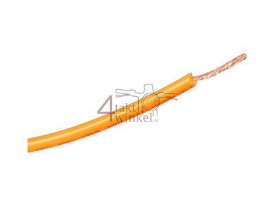 Litze pro Meter 0,75 mm², orange